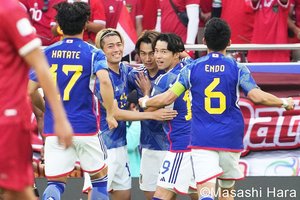 上田綺世がPKも決めて勝利に貢献！PHOTOギャラリー【AFCアジアカップ 日本代表vsインドネシア代表 2024年1月24日 20:30キックオフ】の画像
