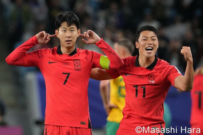 韓国代表、2試合連続の劇的勝利でベスト4進出！ PHOTOギャラリー【AFCアジアカップ オーストラリア代表vs韓国代表 2024年2月3日 0:30キックオフ】の画像008