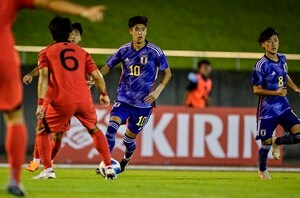 「見えてる世界が違う」U18日本代表の10番・大関友翔の「2枚はがし→完璧スルーパス」が「天才だ」と大絶賛！ 韓国代表を相手にJ1川崎の選手が魅せたの画像