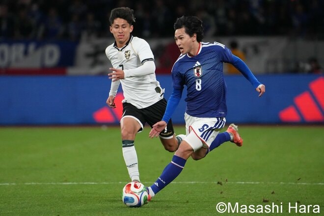 森保監督の100試合目を祝う3ｰ0勝利！遠藤航がスタメン復帰！町野修斗が忍者ポーズ！中村敬斗が神技ゴール！先制ボレー鎌田大地が語ったW杯の目標【日本代表vsボリビア代表】激闘PHOTOギャラリーの画像003