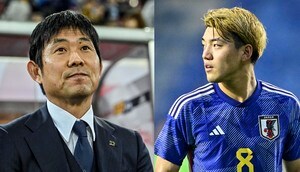 「大好きなショット」「ええ写真や」サッカー日本代表・堂安律と森保一監督の「ハグ写真」に即5万いいね！ カタールワールドカップなど2022年を振り返るメッセージと共に投稿…「己に厳しく頑張ります！」と強い気持ちも明かすの画像