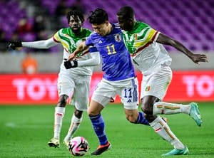 「あれシュートまで持っていけるのまじで良い」U23日本代表敗戦も、合流したA代表FWの「シュートの形」に期待の声！「身体の使い方が上手い」「反転股抜きシュートおしい」の反応の画像