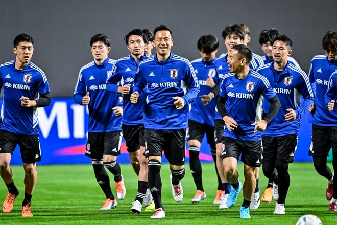 サッカー日本代表練習風景　20220601　の画像007