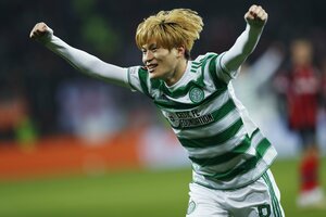 セルティック・古橋亨梧の超絶ゴールが【ヨーロッパリーグ】｢ベストゴール｣に選出!!パス、トラップ、シュート全てが｢完璧｣！日本代表FWが決めた｢EL初ゴールの凄さ｣とは？【動画】の画像