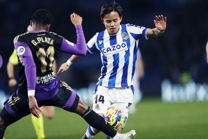 「攻撃も守備も牽引してた」MOMを獲得したサッカー日本代表・久保建英の「極上タッチ集」が反響！ チームは敗戦も、攻守に貢献する姿をファン称賛の画像