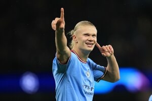 ｢キングだ｣!! マンチェスター・シティFWアーリング・ハーランドの｢サイボーグ風｣コラージュ画像が｢30万超いいね｣の大反響! ハロウィンの日に送ったスペシャルな一枚の画像