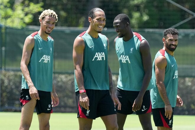 226億円「ドイツ至宝」の移籍後初ゴール、俊足スター「超新星16歳」の鮮烈ゴール他で横浜FMに「3発」逆転勝利、遠藤航やサラー、ファン・ダイクらも汗を流した「リバプール前日練習」激写の画像