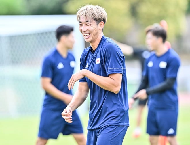 パリ五輪・サッカー日本代表がボルドー市内で初練習！「だいぶきつかったです」と充実の表情……バックアップメンバー山田楓喜も合流して19選手が参加の画像007