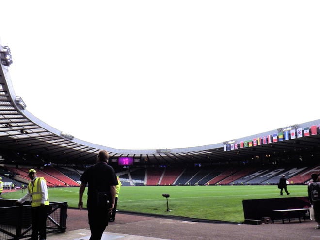 大住良之の｢この世界のコーナーエリアから｣第186回｢サッカーの聖地～ハムデンとウェンブリー｣(1)日本サッカー史に残る歴史的な連戦、なぜ欧州の代表チームとの親善試合は困難になったのかの画像002