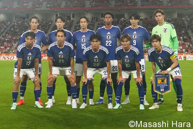 大岩ジャパンがアジア大会2-0発進！ 先制ゴールの石井久継が仲間と歓喜し、追加点の永野修都も笑顔！ 大関友翔が攻撃を活性化＆GKピサノは完封！ 若きロス五輪世代が躍動！【U-21日本代表vsU-23香港】激闘PHOTOギャラリーの画像002
