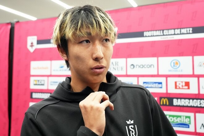 ｢すべてを懸けて頑張る｣関根大輝が誓った最強パリSGとの決勝戦と｢見習いたい｣日本代表の先輩、｢北中米W杯に出場できなくなる｣プレーオフの行方【メスvsスタッド・ランス】関根大輝PHOTOギャラリー11連写の画像009