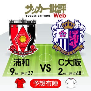 「前節の大量得点」の勢いに乗るのはどちらだ!?「J1プレビュー」浦和―C大阪の画像