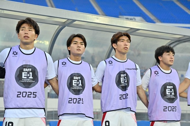 【日本代表FW宮代大聖アルバム】ヴィッセル神戸FW宮代大聖の中国戦での写真20枚！ 試合に出場せずも、現地で披露した日本代表2ndユニフォーム着用姿「日本代表ー中国代表」の画像013