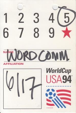 後藤健生の「蹴球放浪記」第101回「ペレのおかげでシステム障害発生」の巻(2)「レジェンドに屈したコンピュータ」1994年アメリカワールドカップでの異常事態の画像