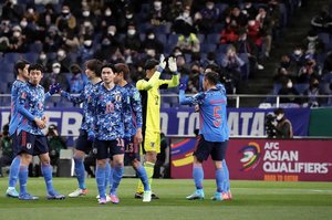 PHOTOギャラリー「ピッチの焦点」【サッカーカタールW杯アジア最終予選　日本代表ｖｓ中国代表　２０２２年１月２７日１９時０１分キックオフ】（渡辺航滋撮影）の画像