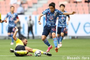 PHOTOギャラリー「ピッチの焦点」【国際親善試合　U２４日本代表ｖｓジャマイカ代表　２０２１年６月１２日　１３：３５キックオフ】の画像