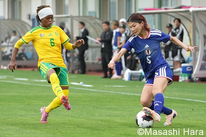 長谷川唯＆清水梨紗がゴールに肉迫！初戦5-0の南アフリカに先発10人変更で臨んだ2戦で惜敗、｢見えた！｣新生なでしこの現在地【日本女子代表vs南アフリカ女子代表】激闘PHOTOギャラリーの画像008