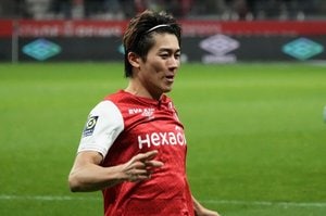 ランス、中村敬斗の今季2点目のゴールで勝利！ PHOTOギャラリー【リーグ・アン ランスvsル・アーブル 2023年12月21日5:00キックオフ】（渡辺航滋撮影）の画像