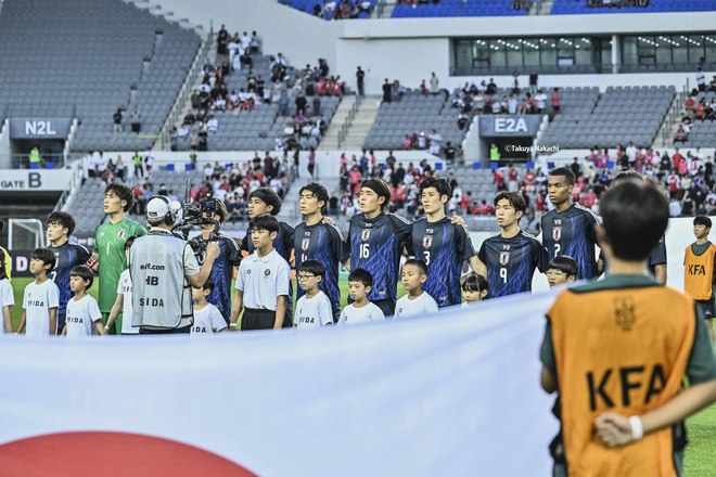 【宮代大聖アルバム】FW宮代大聖の韓国戦で先発出場した写真33枚！ サッカー日本代表がE-1連覇を達成した記念試合での現地写真「日本代表ー韓国代表」の画像027