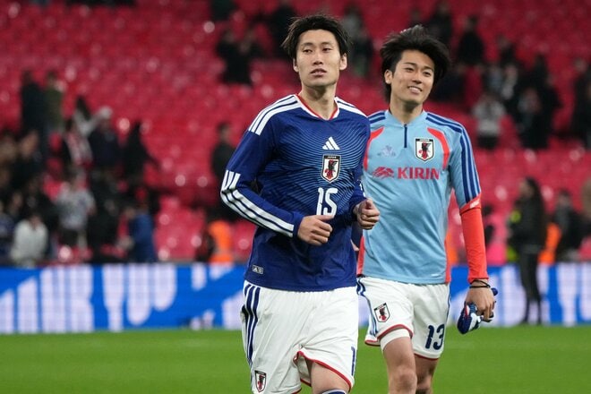 【現地写真100枚】伊東純也＆三笘薫の決勝弾から駆けつけた南野拓実＆遠藤航の姿まで！初招集、復活組、主力組も躍動！森保ジャパン｢英国遠征｣厳選ショットの画像070