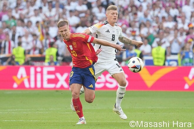 【UEFA　EURO2024現地撮】トニ・クロース現役最後の試合は｢カード16枚｣が飛び交う死闘！開催国ドイツが｢ベスト8｣で涙【スペイン代表vsドイツ代表】PHOTOギャラリーの画像004