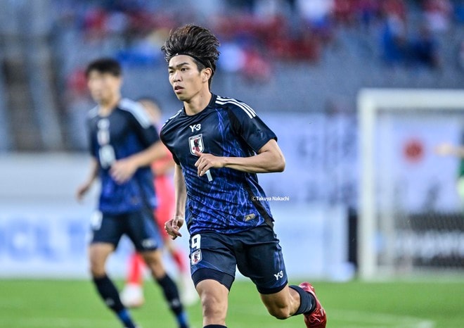 【宮代大聖アルバム】FW宮代大聖の韓国戦で先発出場した写真33枚！ サッカー日本代表がE-1連覇を達成した記念試合での現地写真「日本代表ー韓国代表」の画像013