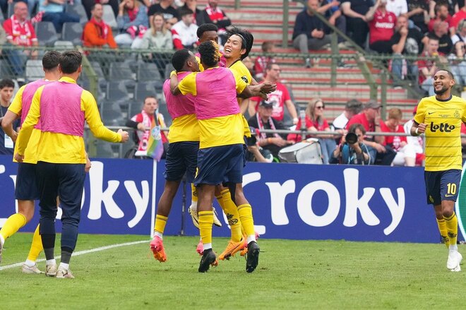 日本代表のDF町田浩樹がベルギーカップ決勝で得点！チームを110年ぶり３度目の優勝に導いた【ユニオン・サン＝ジロワーズvsロイヤル・アントワープFC 2024年5月9日 22:30キックオフ】（渡辺航滋撮影）の画像010