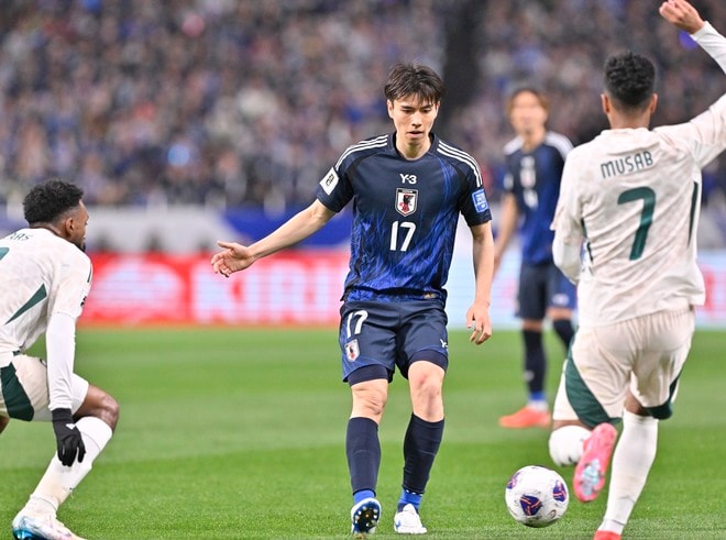 【試合アルバム】「サッカー日本代表―サウジアラビア代表」先発メンバー６人変更で挑むも5バック崩せず……20歳DF高井幸大が先発の一戦「中地拓也 撮影写真」の画像002