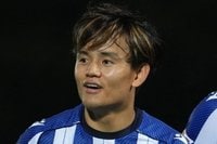 ｢TAKE惜しすぎる｣先発復帰の久保建英がジャンピング左足ハーフボレー！｢難しいボールをミート｣のゴラッソ未遂に｢GKスーパーセーブすぎない？｣