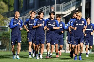 PHOTOギャラリー「ピッチの焦点」久保健英、伊東純也ほかサッカー日本代表がウォルフスブルクで欧州遠征初練習【2023年9月4日】（渡辺航滋撮影）の画像