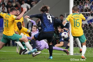 森保監督｢元チームメイト｣の作戦ズバリ、日本のホーム敗戦を救った｢三笘薫じゃない｣もうひとりのドリブラー【日本代表vsオーストラリア代表】原悦生PHOTOギャラリー｢サッカー遠近｣の画像