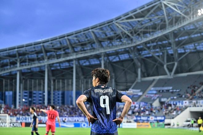 【宮代大聖アルバム】FW宮代大聖の韓国戦で先発出場した写真33枚！ サッカー日本代表がE-1連覇を達成した記念試合での現地写真「日本代表ー韓国代表」の画像018