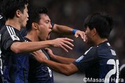 怒濤のゴールラッシュで最も祝福されたのは｢帰ってきた｣伊東純也のゴールだった！【日本代表vs中国代表】原悦生PHOTOギャラリー｢サッカー遠近｣の画像