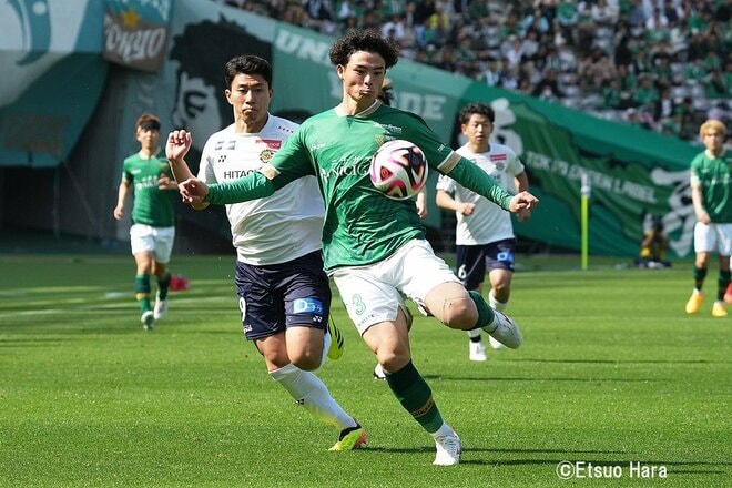 U-23代表の山田楓喜が40メートル走破の豪快ドリブル弾！【東京ヴェルディvs柏レイソル】原悦生PHOTOギャラリー｢サッカー遠近｣の画像007