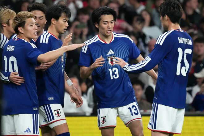 【現地写真100枚】伊東純也＆三笘薫の決勝弾から駆けつけた南野拓実＆遠藤航の姿まで！初招集、復活組、主力組も躍動！森保ジャパン｢英国遠征｣厳選ショットの画像079