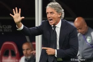 マンチーニ監督率いるサウジアラビア代表は劇的な逆転弾でアジアカップ初陣を飾った【サウジアラビア代表vsオマーン代表】原悦生PHOTOギャラリー「サッカー遠近」の画像