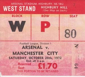 後藤健生の「蹴球放浪記」第130回「運動神経が必要な高速エスカレーター」の巻(1)アーセナル対マンチェスター・シティを観戦した1972年のロンドンでの初体験の画像