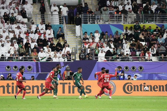 サウジアラビア代表、ロスタイム間近の大逆転劇！【PHOTOギャラリー AFCアジアカップ サウジアラビア代表vsオマーン代表 2024年1月16日 2:31キックオフ】（渡辺航滋撮影）の画像001
