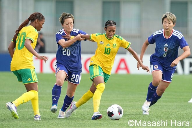 長谷川唯＆清水梨紗がゴールに肉迫！初戦5-0の南アフリカに先発10人変更で臨んだ2戦で惜敗、｢見えた！｣新生なでしこの現在地【日本女子代表vs南アフリカ女子代表】激闘PHOTOギャラリーの画像005