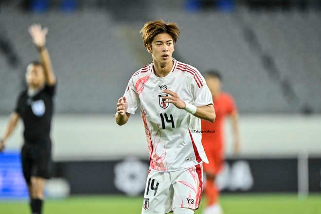 【大関友翔アルバム】川崎フロンターレMF大関友翔の中国戦での写真56枚！ 2試合連続の途中出場で魅せたプレー姿「日本代表ー中国代表」の画像032