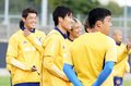 PHOTOギャラリー「ピッチの焦点」サッカー日本代表“金色の衣”に身を包み米国戦に向けトレーニング【サッカー・日本代表合宿（１９日、ドイツ・デュッセルドルフ）】（渡辺航滋撮影）の画像021