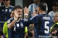 ｢神｣メッシが貫禄＆絶妙の直接FK弾でW杯史上初の7試合連続ゴール！ W杯連覇を目指すアルゼンチン代表の進撃＆スタンドからのメッシコール【アルゼンチン代表vsヨルダン代表】激闘PHOTOギャラリーの画像005