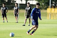 PHOTOギャラリー「ピッチの焦点」三笘薫、久保建英らサッカー日本代表「合宿４日目」練習【2023年9月7日】（渡辺航滋撮影）の画像
