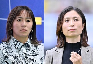「手押し相撲の動画チョー可愛い」元なでしこジャパンの鮫島彩vs岩渕真奈のガチンコ手押し相撲が話題！「ぶっちーはFWやったから駆け引き上手？」「後ろが気になる」の声の画像