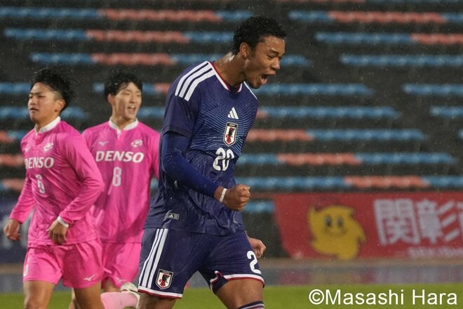 ロス五輪世代のU-22日本代表が“才能証明”の5得点！川合徳孟の直接FK弾！齋藤俊輔、石橋瀬凪のドリブル突破！市原吏音も出場！未来のA代表入りを狙う面々たち【U-22日本代表vsU-21関東大学選抜】激闘PHOTOギャラリーの画像008