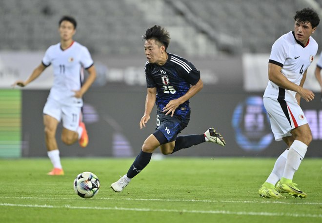 【サンフレッチェ広島「E-1」アルバム】J1広島に所属する日本代表5選手の香港戦の写真54枚！ジャーメイン良、中村草太、川辺駿、田中聡、荒木隼人、大迫敬介の現地写真「日本代表ー香港代表」の画像025