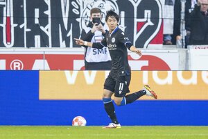 ドイツ・ビーレフェルトの奥川雅也のゴールが凄い!絶妙な抜け出しからGKの1対1を制す!日本代表・遠藤航と伊藤洋輝の目の前で決めた｢決勝ゴール｣とは?の画像