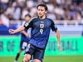 【敵地バーレーンで上田＆小川が奮起。世界での躍進に欠かせない森保ジャパンFW陣の決定力(1)】上田綺世は豪快な2発。並のストライカーでは狙えないフィニッシュこそ真骨頂の画像001