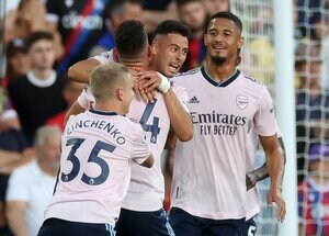 サッカー日本代表・冨安健洋の出場は……アーセナルがリーグ開幕戦を2-0で白星スタート！ 今季新加入DFのアシストで ブラジル代表FWが「今季ファーストゴール｣を決める！【動画】の画像