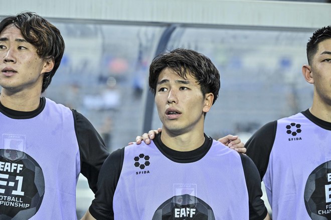 【試合アルバム】川崎フロンターレFW山田新の代表デビュー48枚の試合写真！ 韓国・龍仁で日本代表ユニフォームを着用したプレー写真「日本代表ー香港代表」の画像033